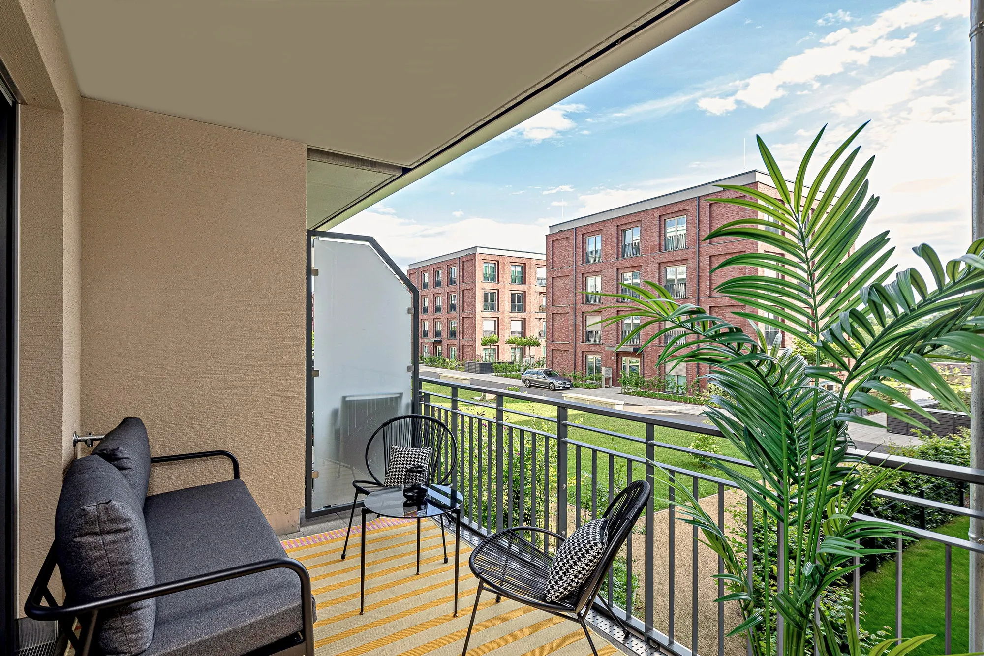 Balkon im Boutique-Apartment Beletage in Dresden
