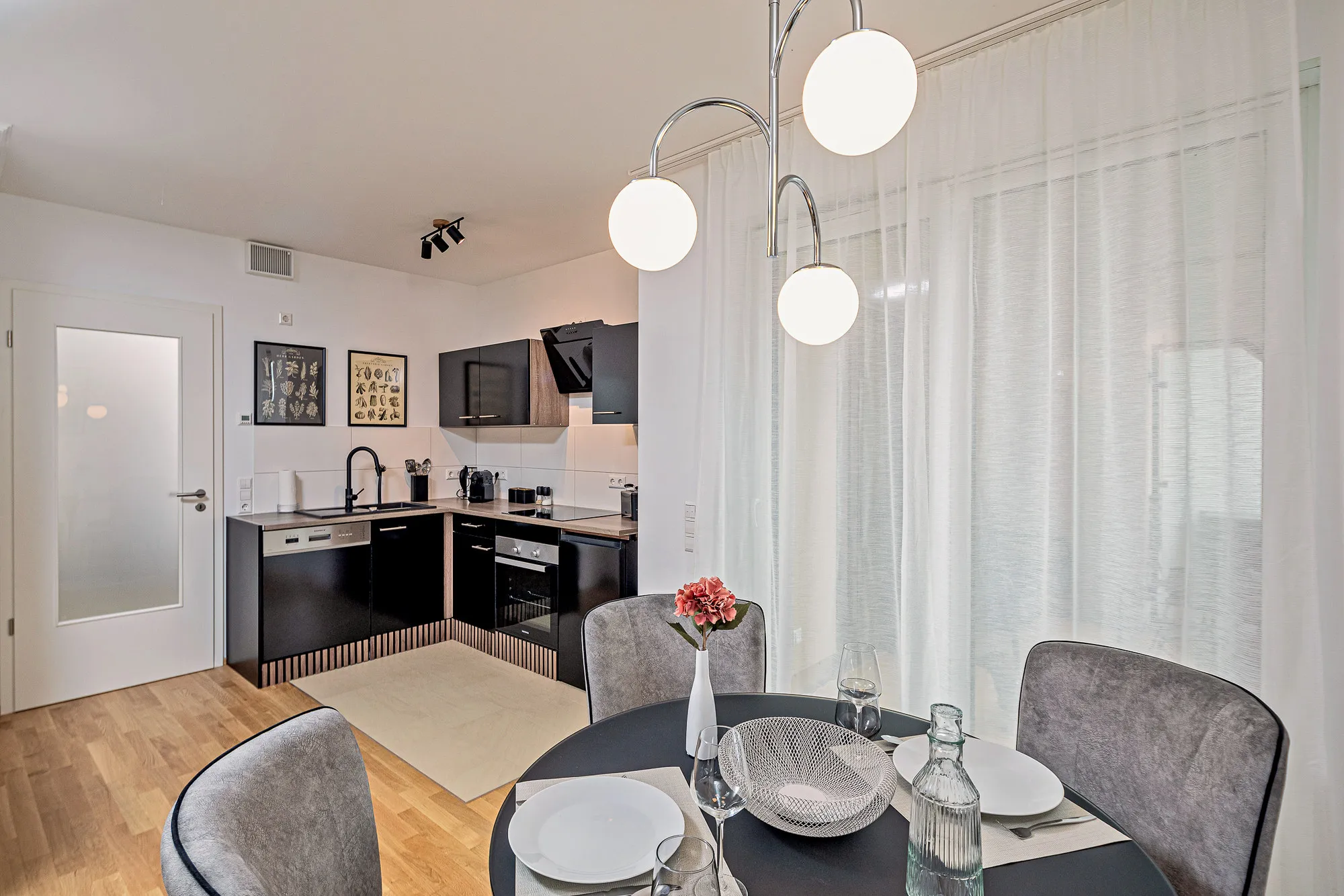Essbereich im Boutique-Apartment Beletage in Dresden