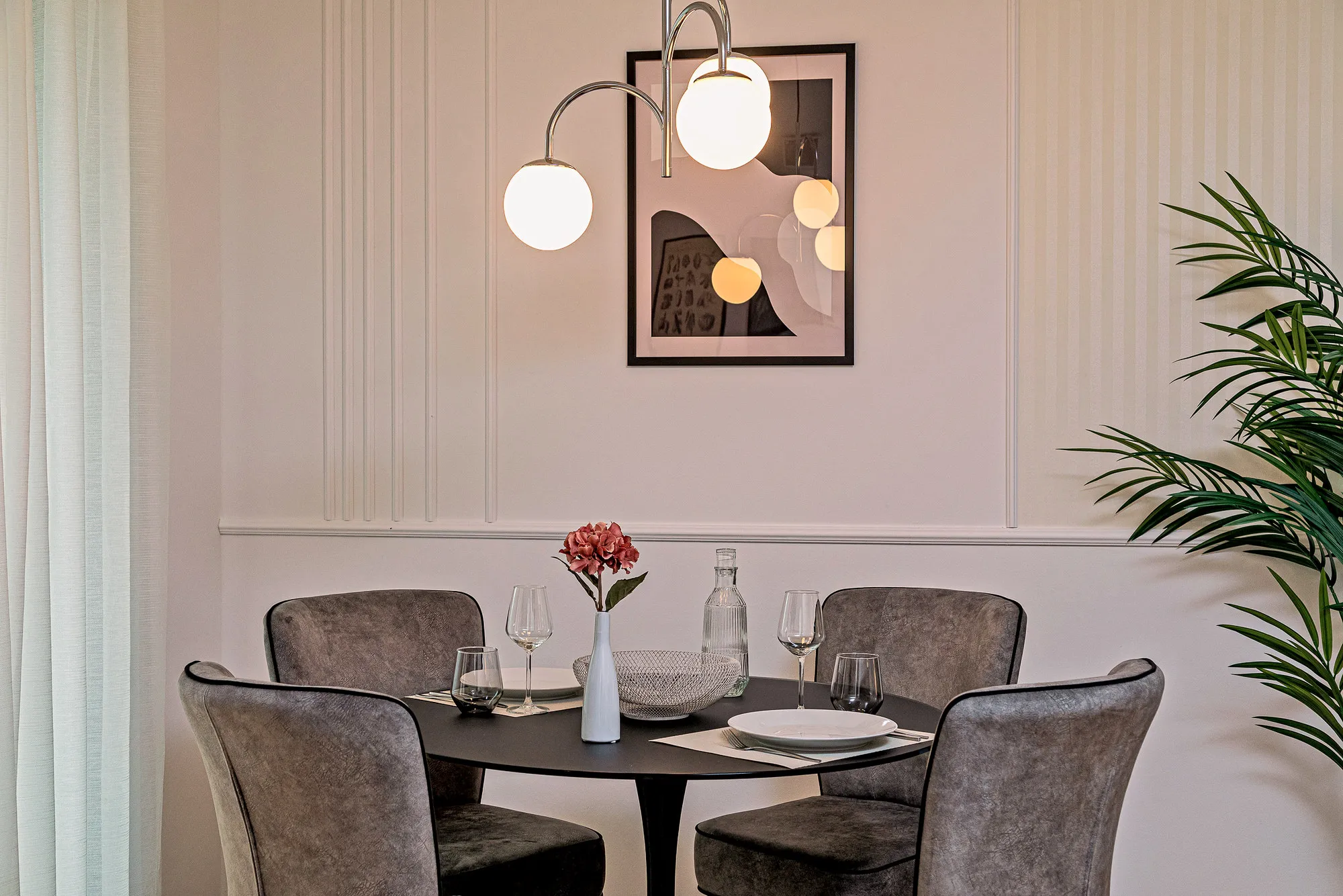 Essbereich im Boutique-Apartment Beletage in Dresden