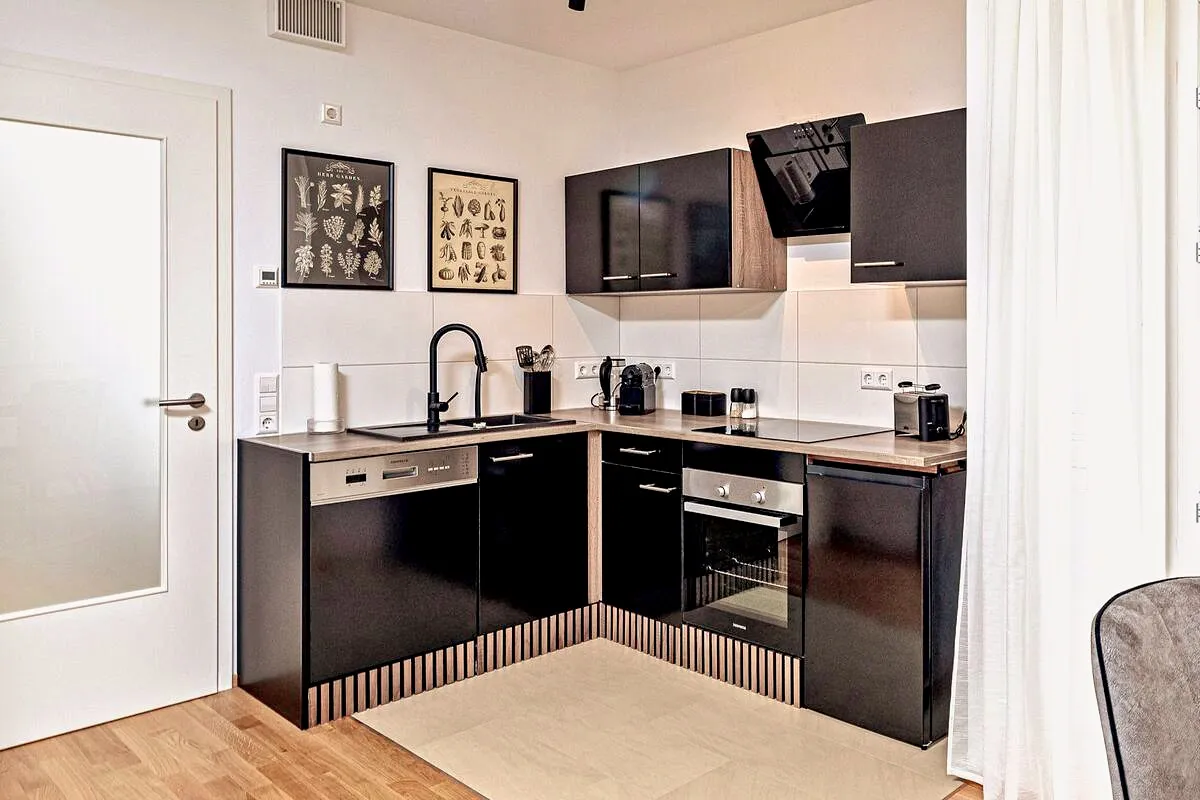 Küche im Boutique-Apartment Beletage in Dresden