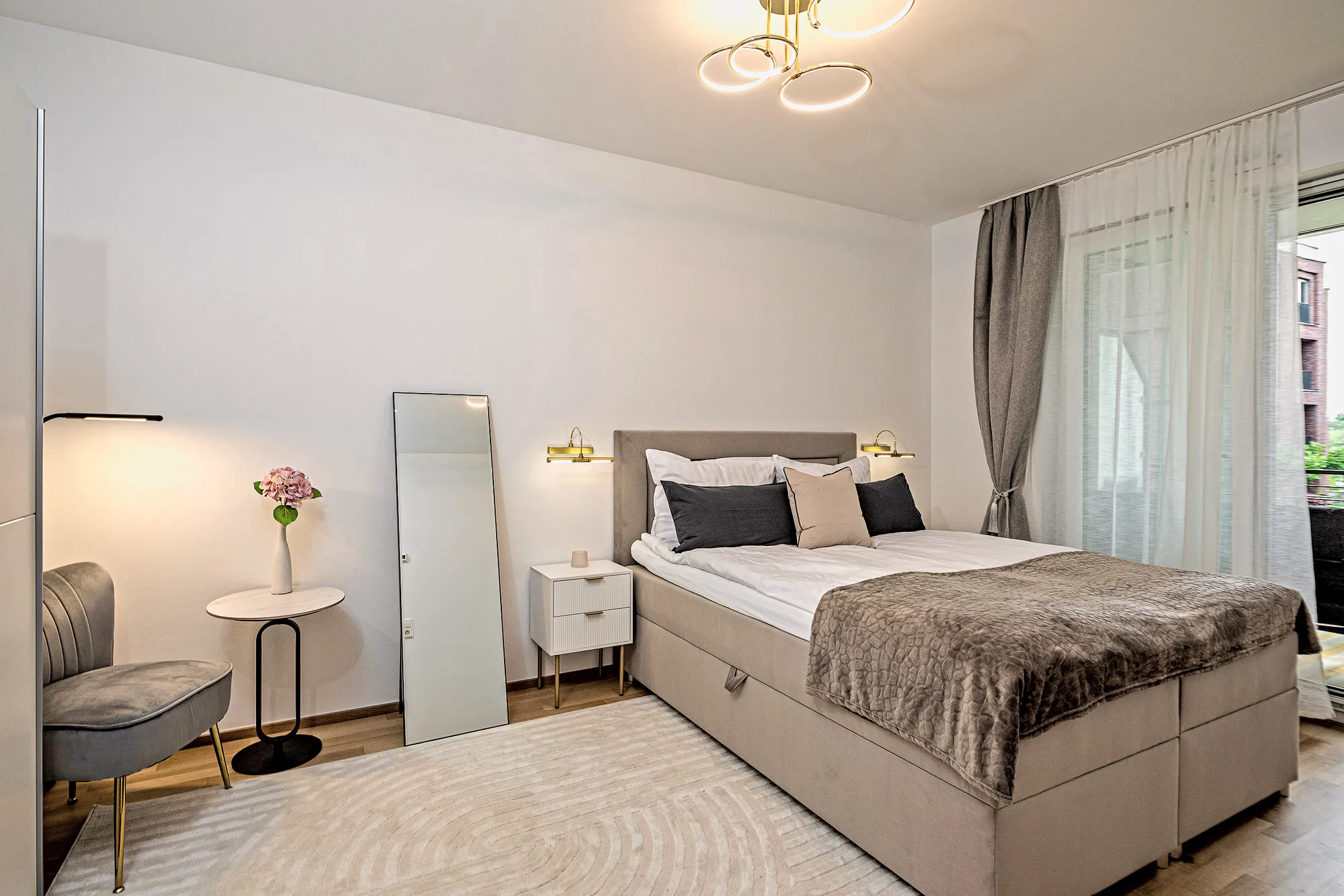 Schlafzimmer im Boutique-Apartment Beletage in Dresden
