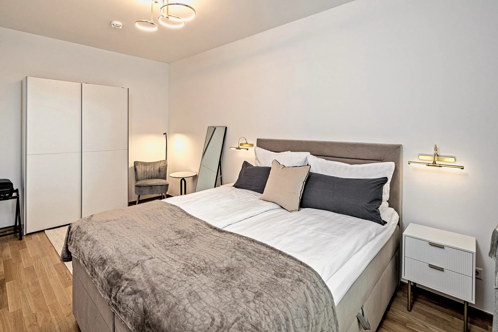 Schlafzimmer im Boutique-Apartment Beletage in Dresden