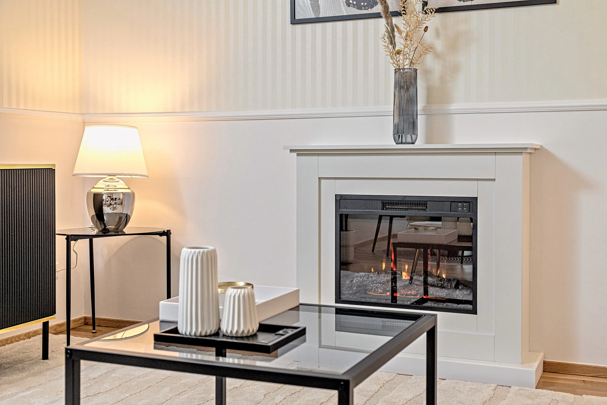Wohnbereich im Boutique-Apartment Beletage in Dresden