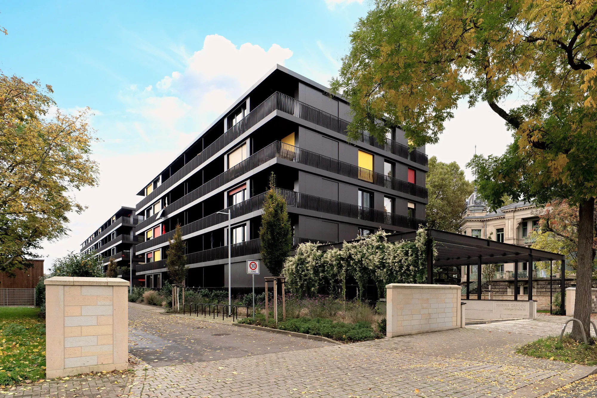 Außenansicht – Boutique-Apartment Marina Garden in Dresden