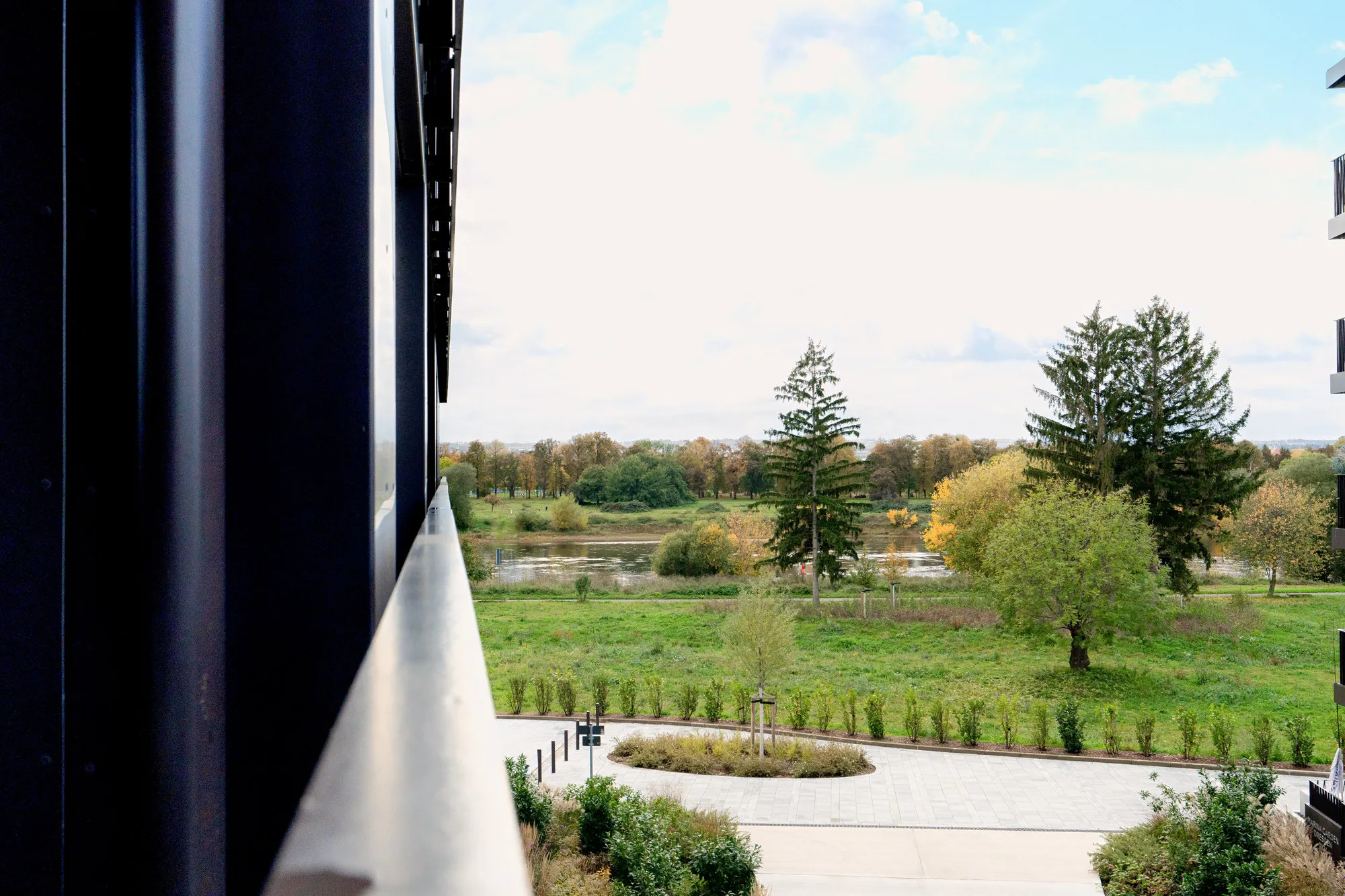 Balkon im Boutique-Apartment Marina Garden in Dresden