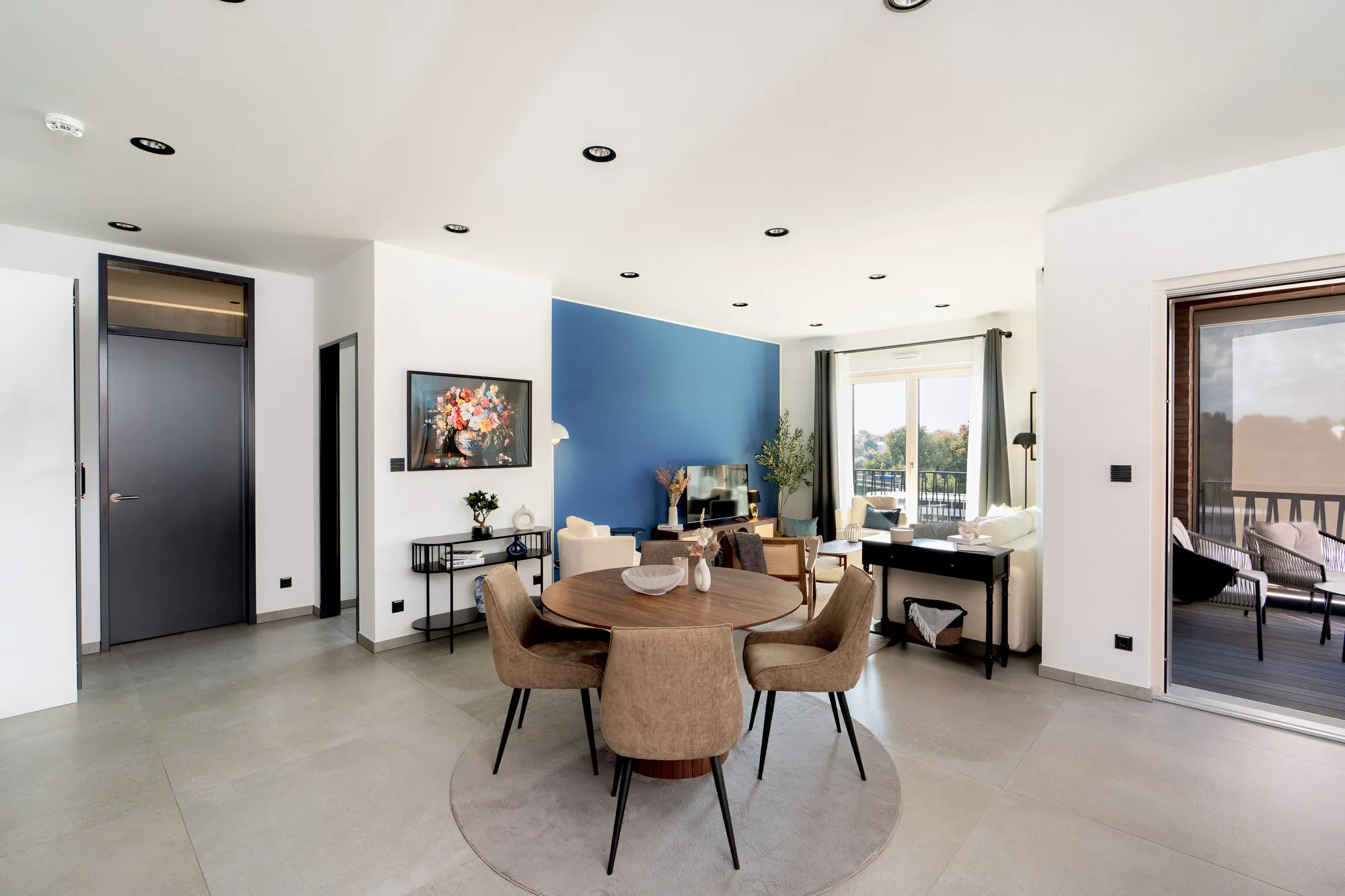 Essbereich im Boutique-Apartment Promenadenquartier in Dresden