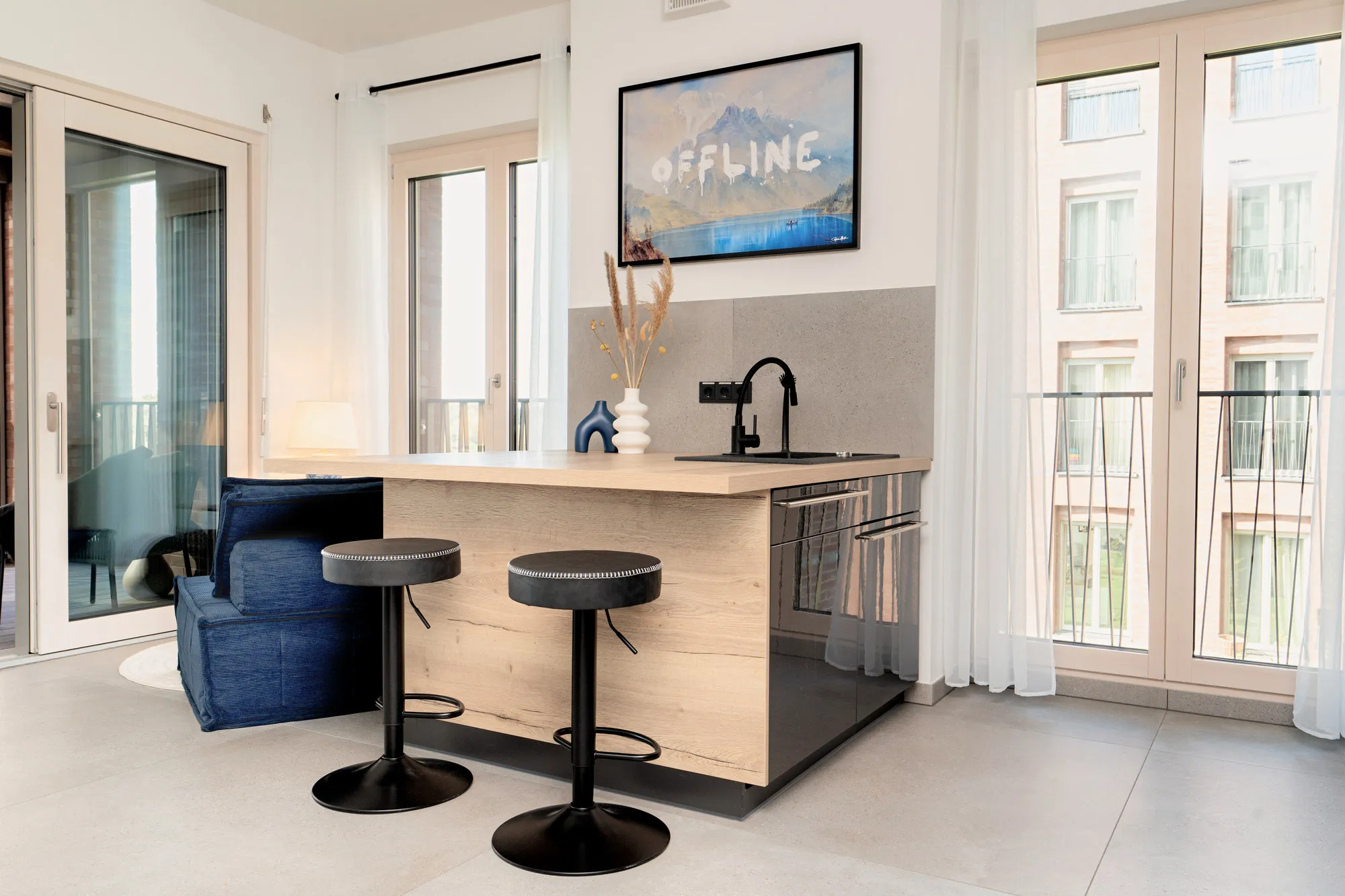 Küche im Boutique-Apartment Promenadenquartier in Dresden