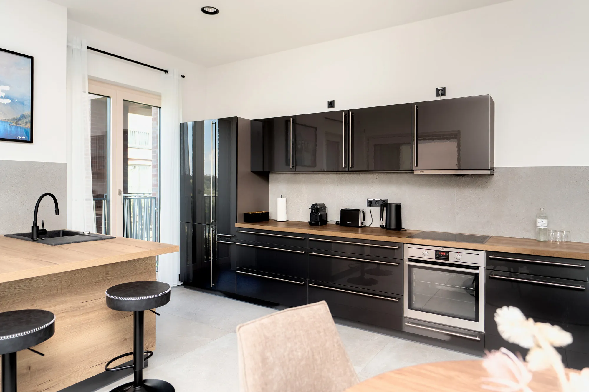Küche im Boutique-Apartment Promenadenquartier in Dresden