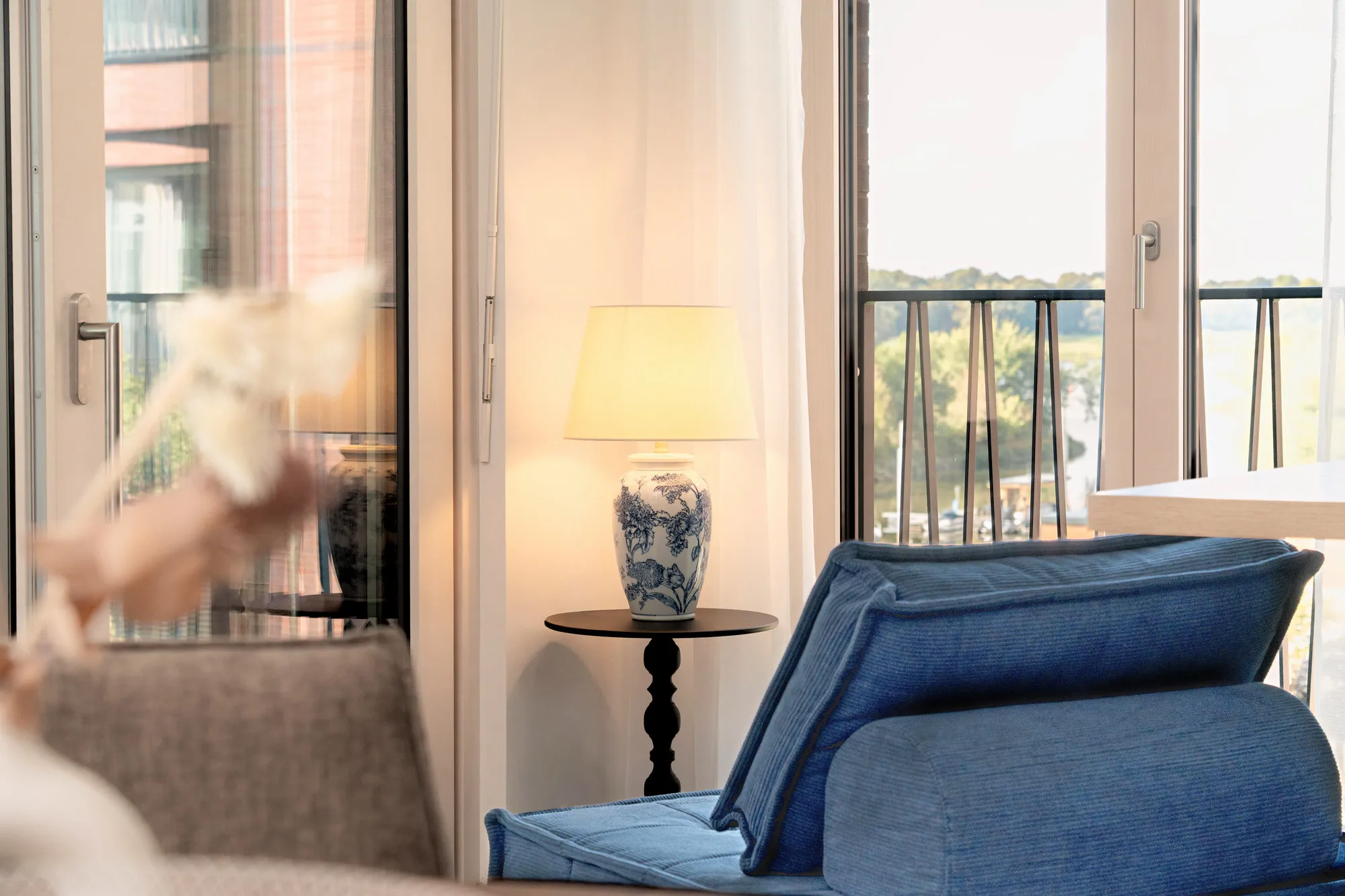 Wohnbereich im Boutique-Apartment Promenadenquartier in Dresden