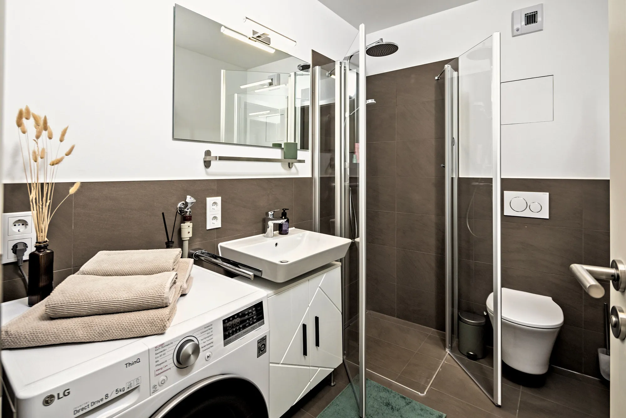 Badezimmer im Boutique-Apartment Stadtquartier in Dresden